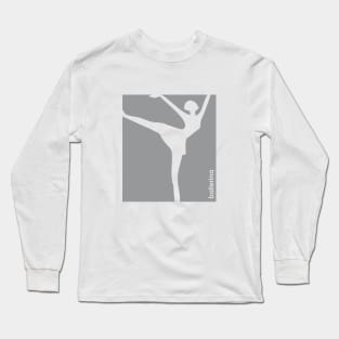 Ballerina design for ballet dancers gray Long Sleeve T-Shirt